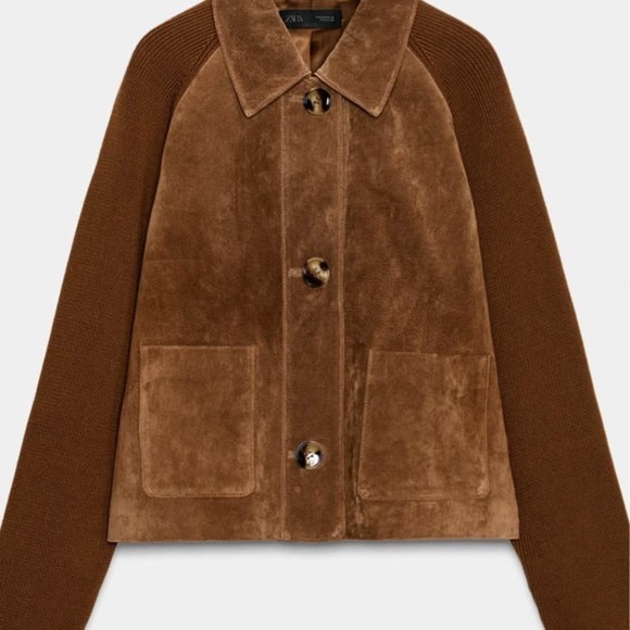 Zara Jackets & Blazers - Zara Tan 100% Leather Jacket